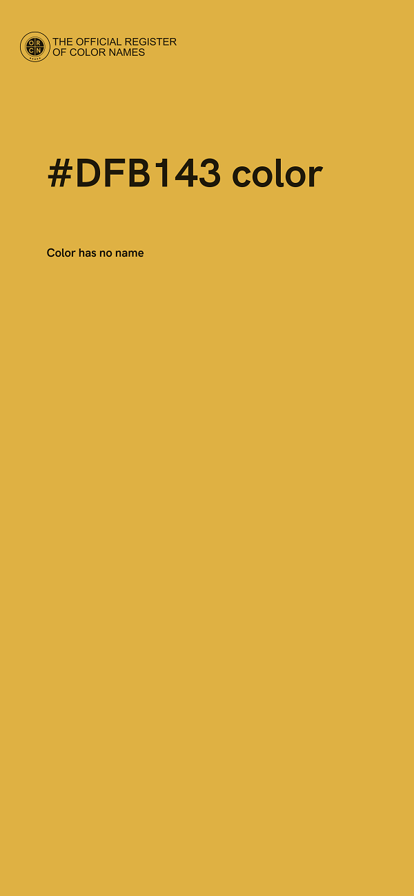 #DFB143 color image