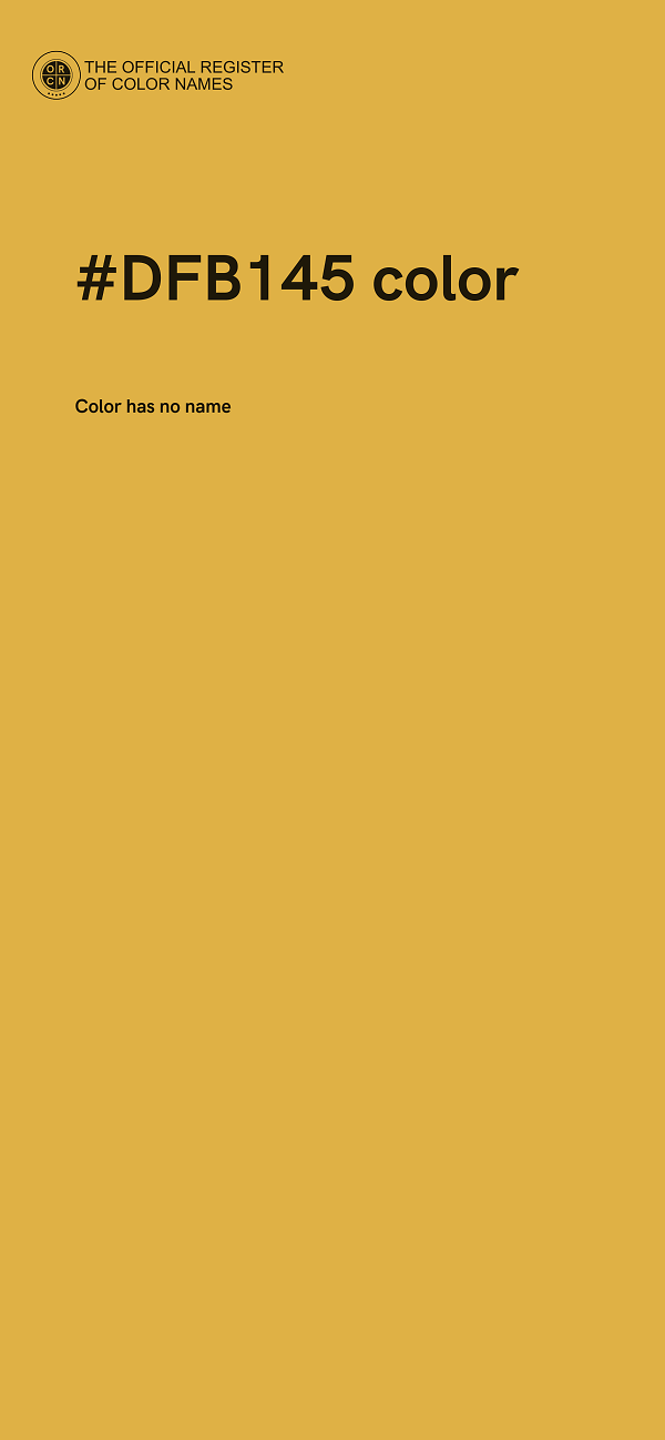 #DFB145 color image
