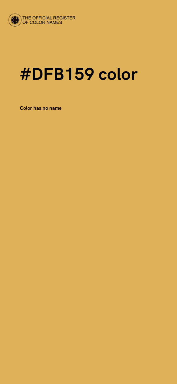#DFB159 color image