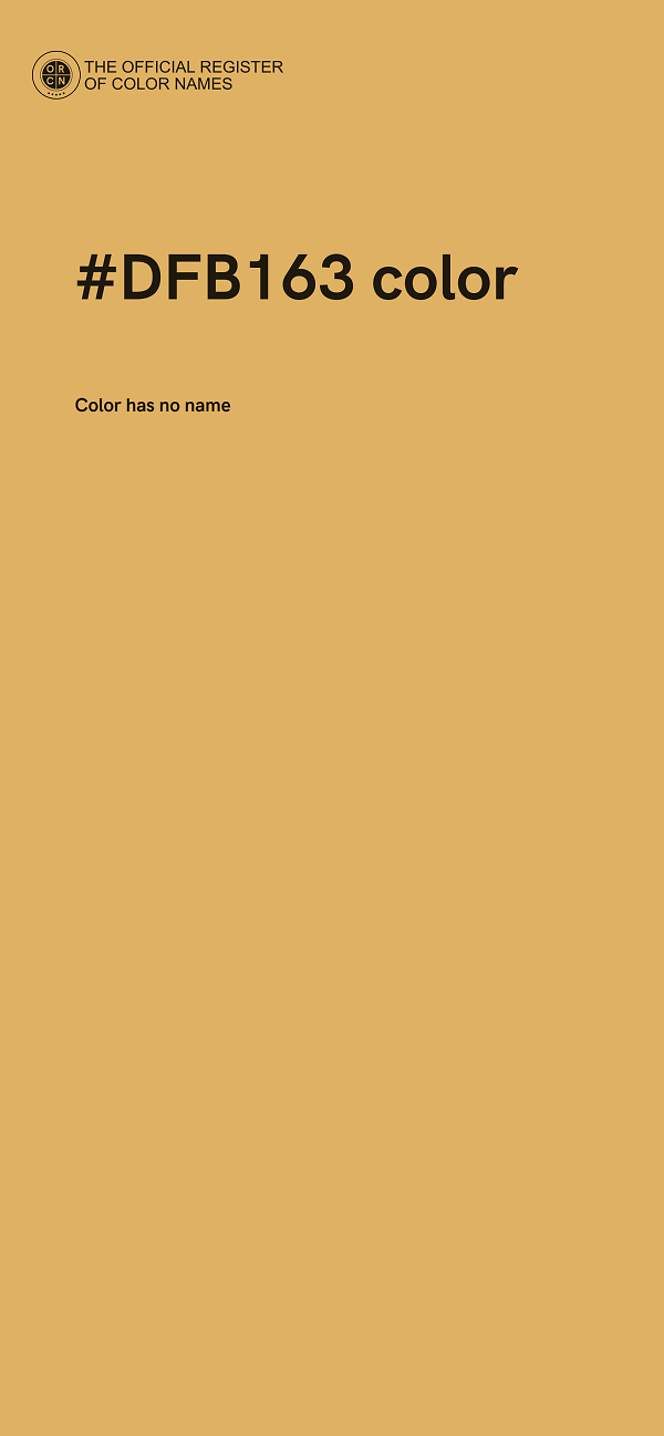 #DFB163 color image