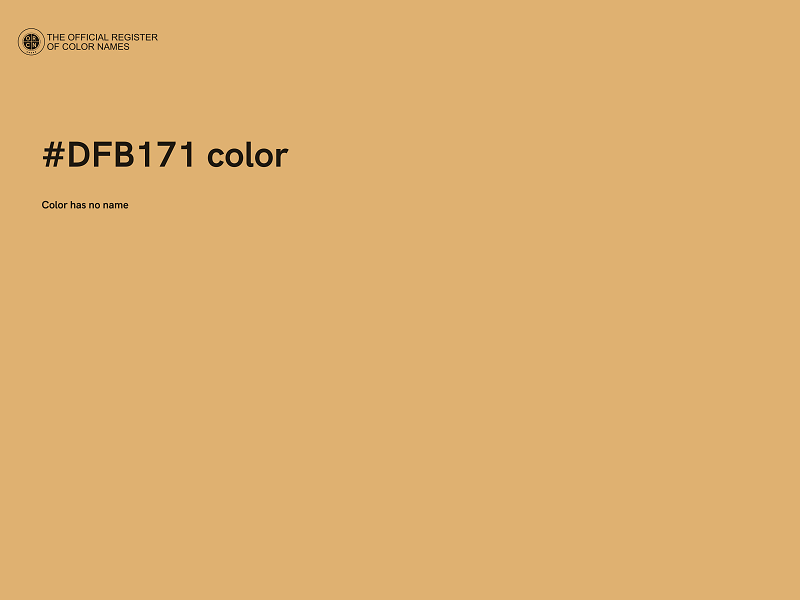 #DFB171 color image