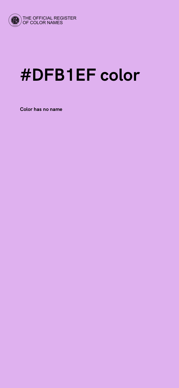#DFB1EF color image