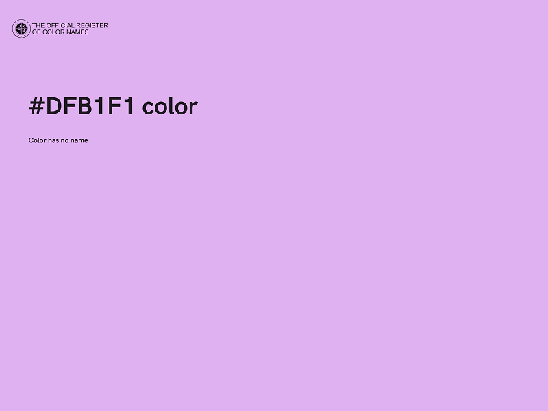 #DFB1F1 color image