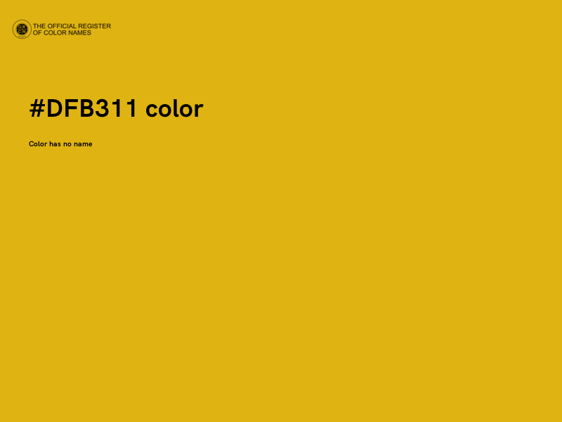 #DFB311 color image