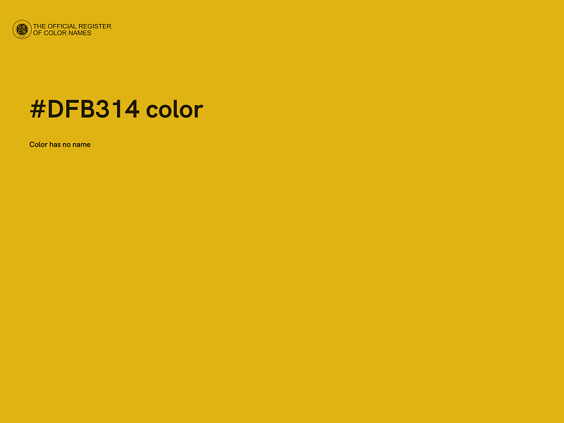 #DFB314 color image