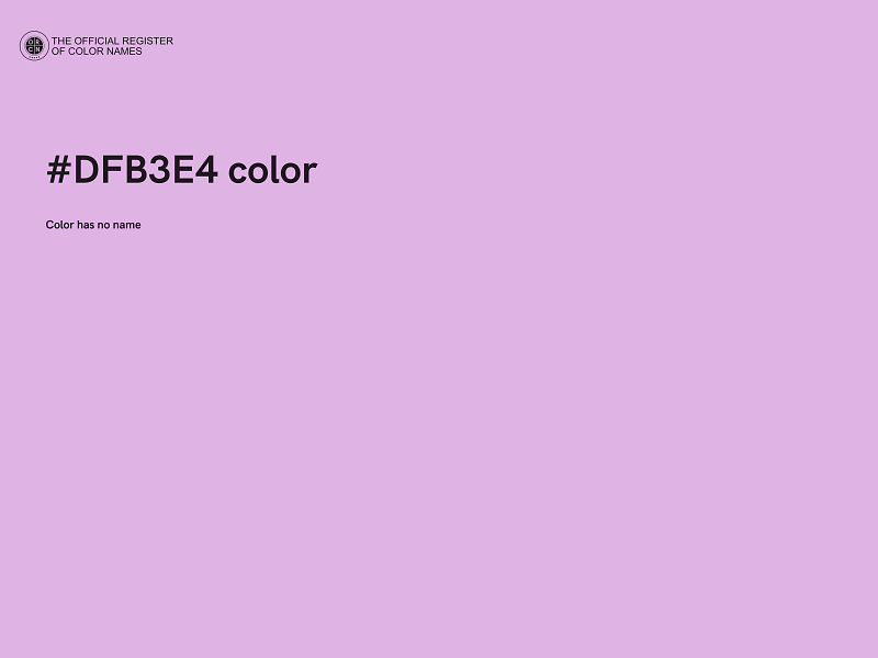 #DFB3E4 color image