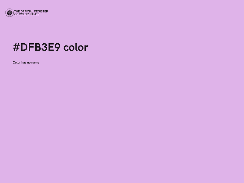 #DFB3E9 color image