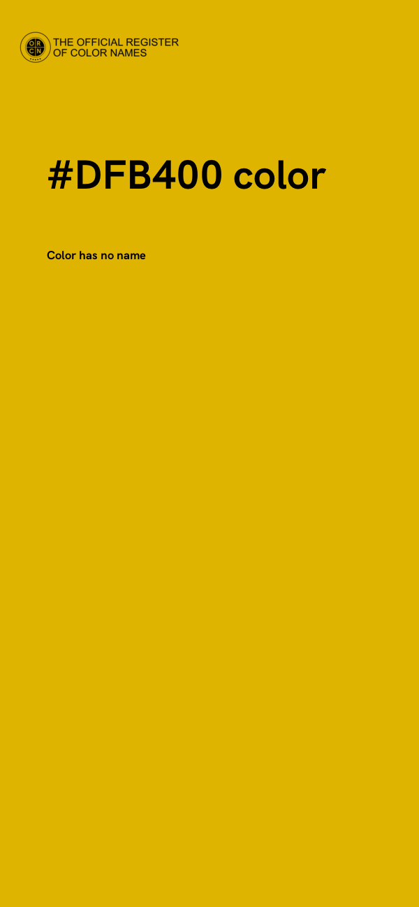 #DFB400 color image
