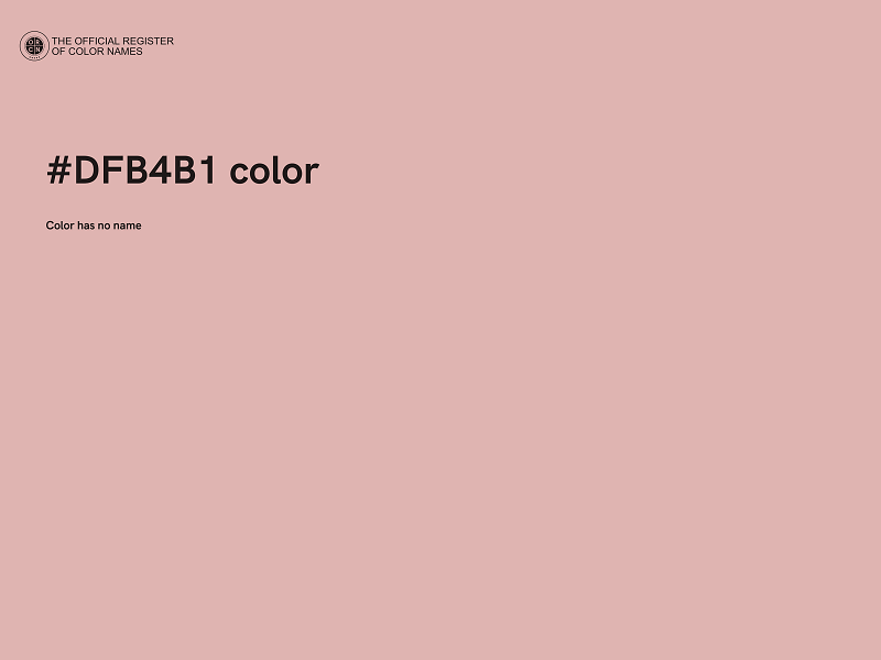 #DFB4B1 color image