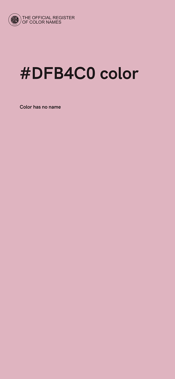#DFB4C0 color image