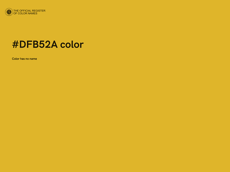 #DFB52A color image