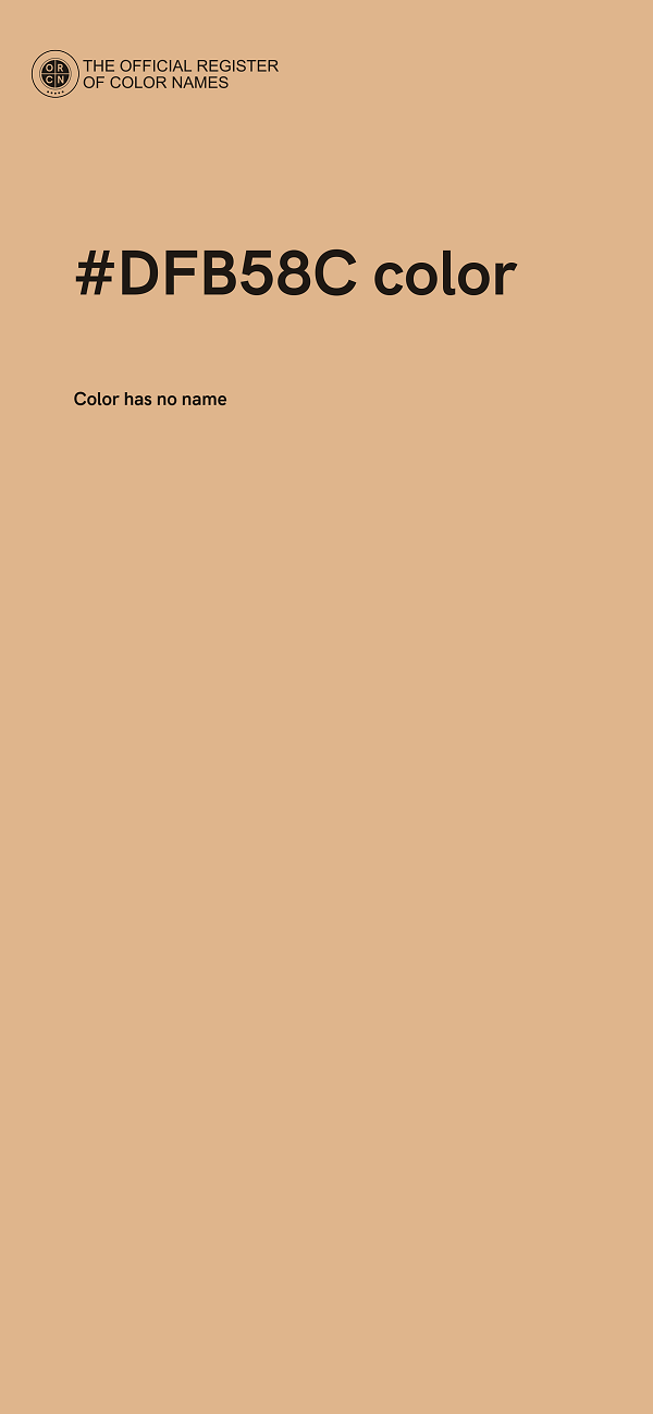 #DFB58C color image
