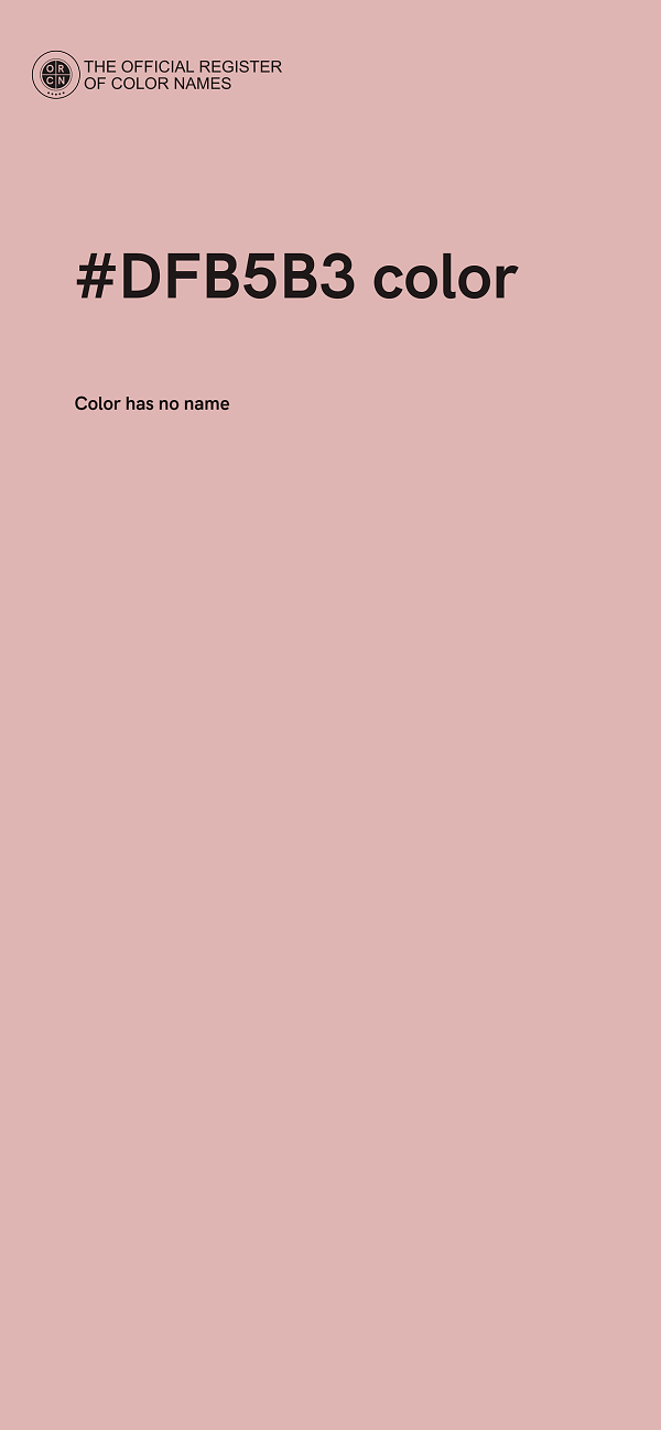 #DFB5B3 color image