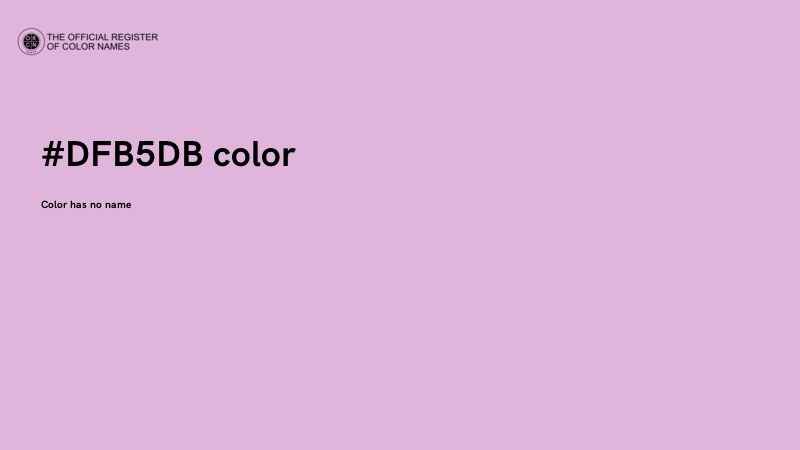 #DFB5DB color image