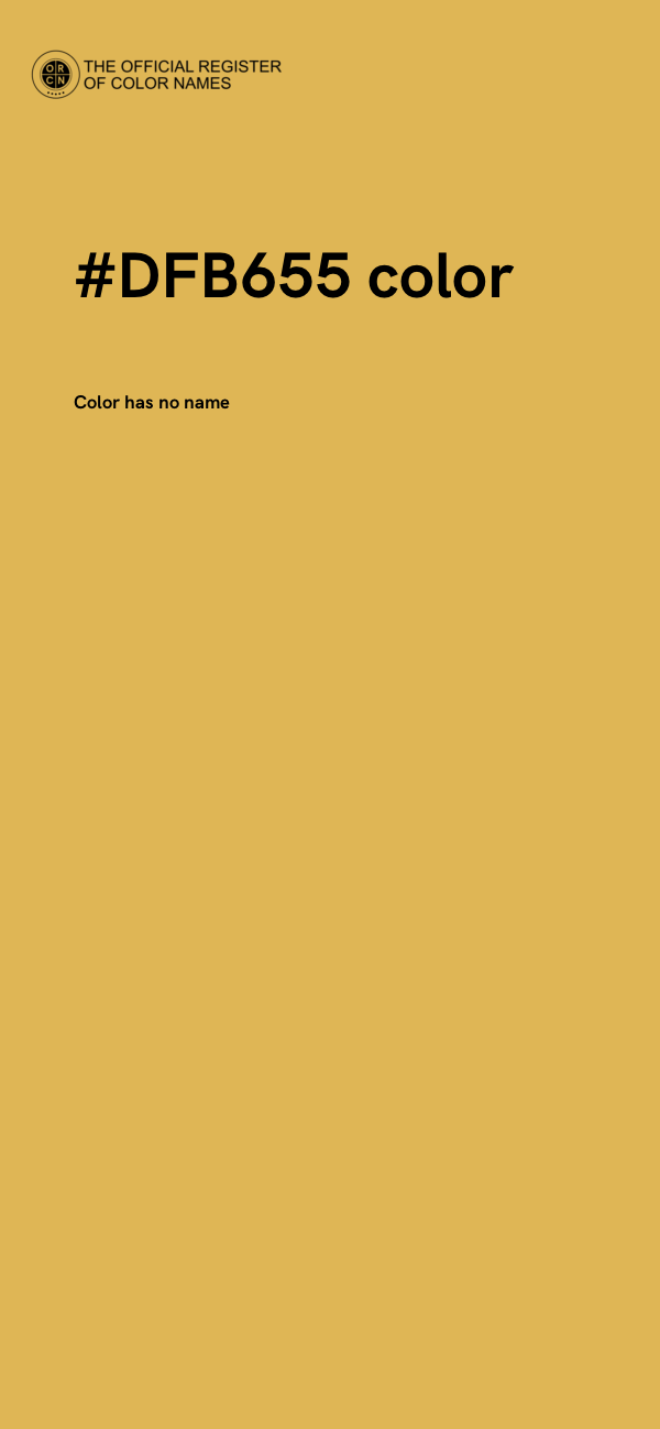 #DFB655 color image