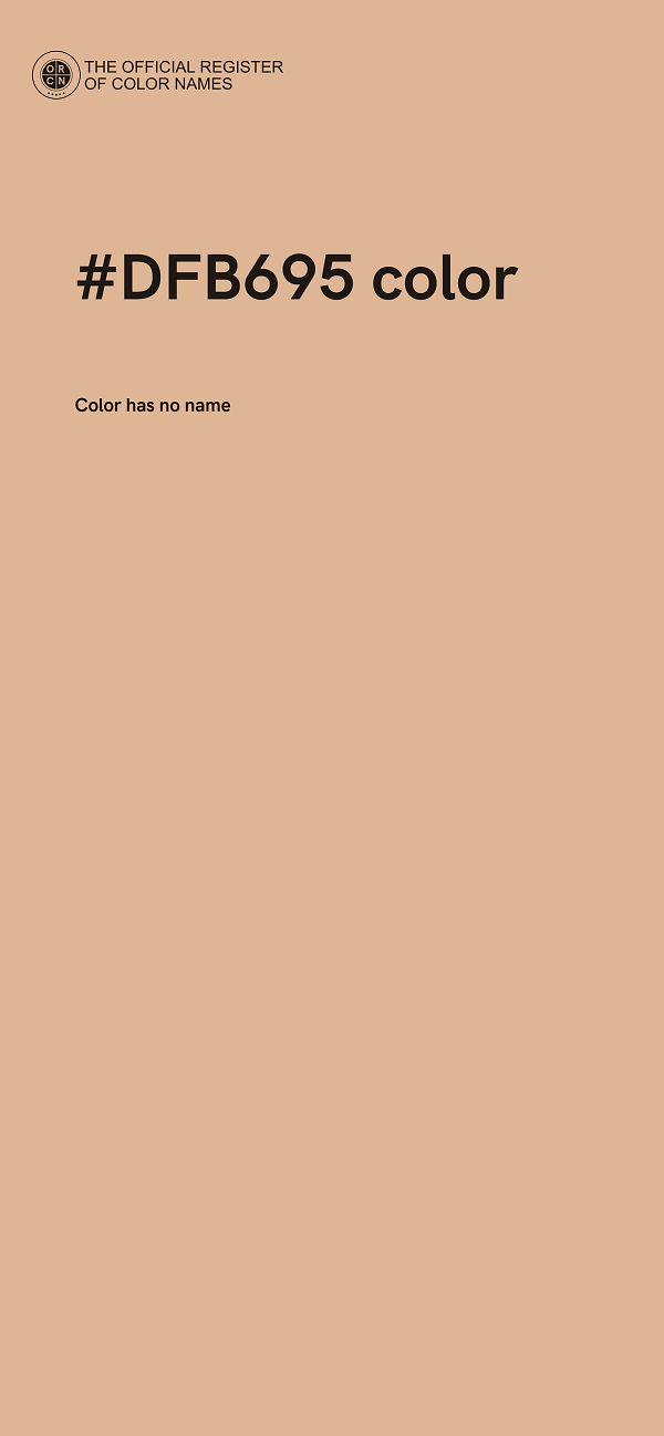 #DFB695 color image
