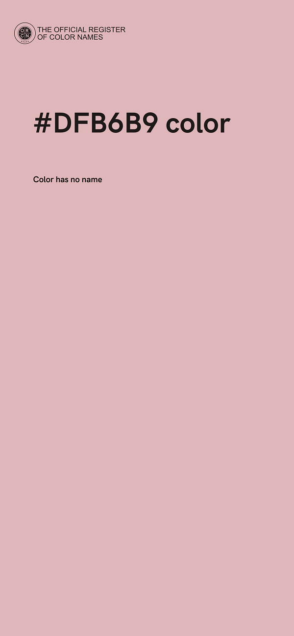#DFB6B9 color image