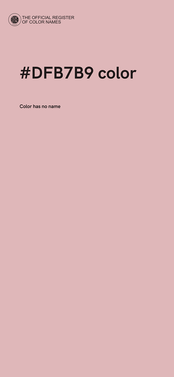 #DFB7B9 color image