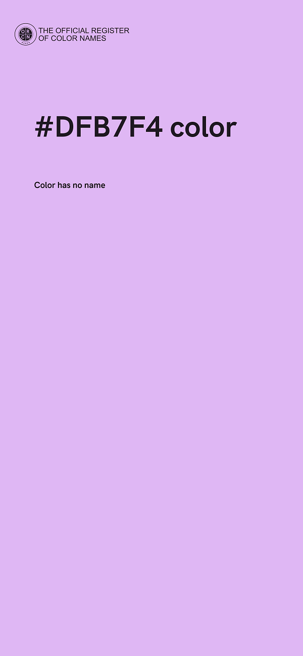 #DFB7F4 color image