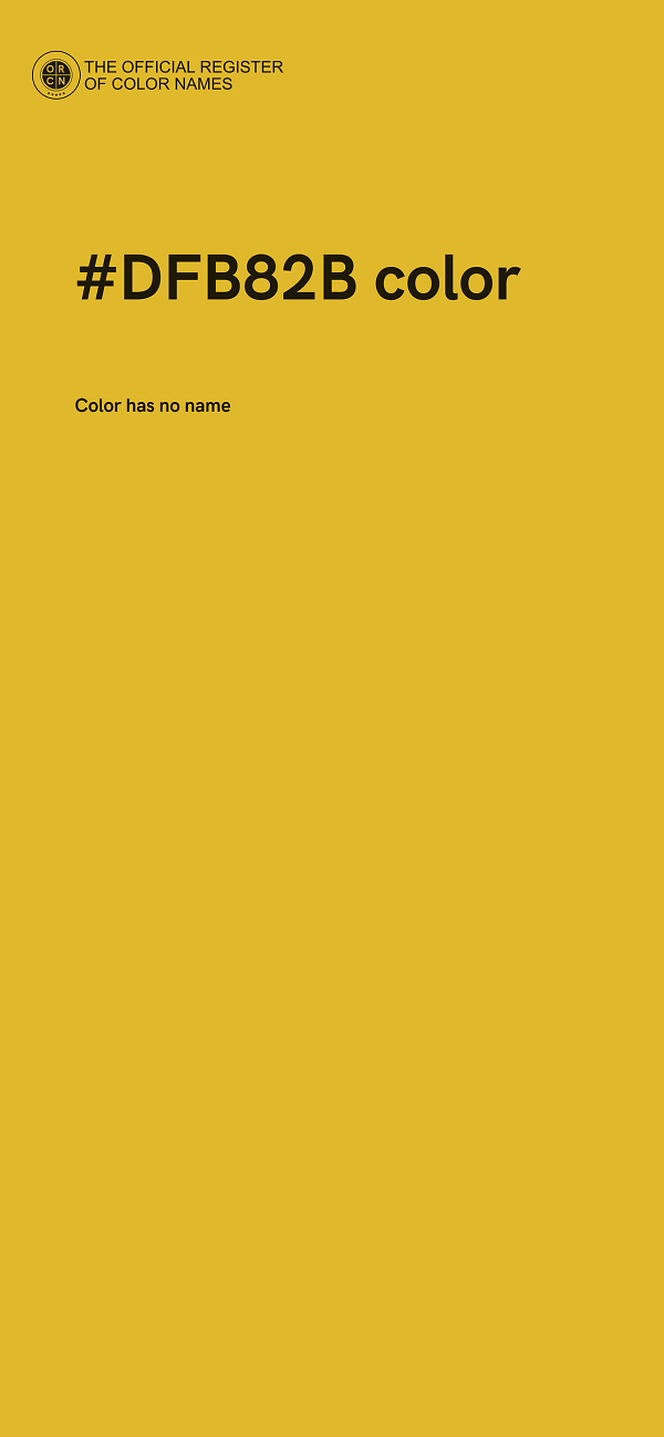 #DFB82B color image