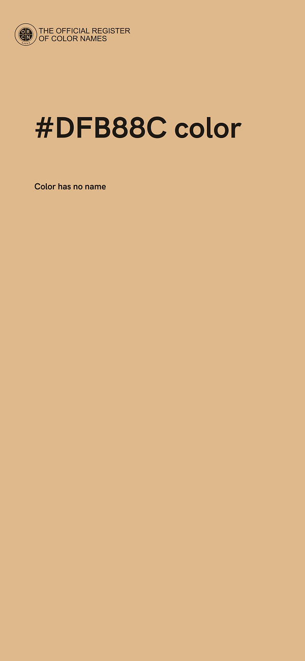 #DFB88C color image