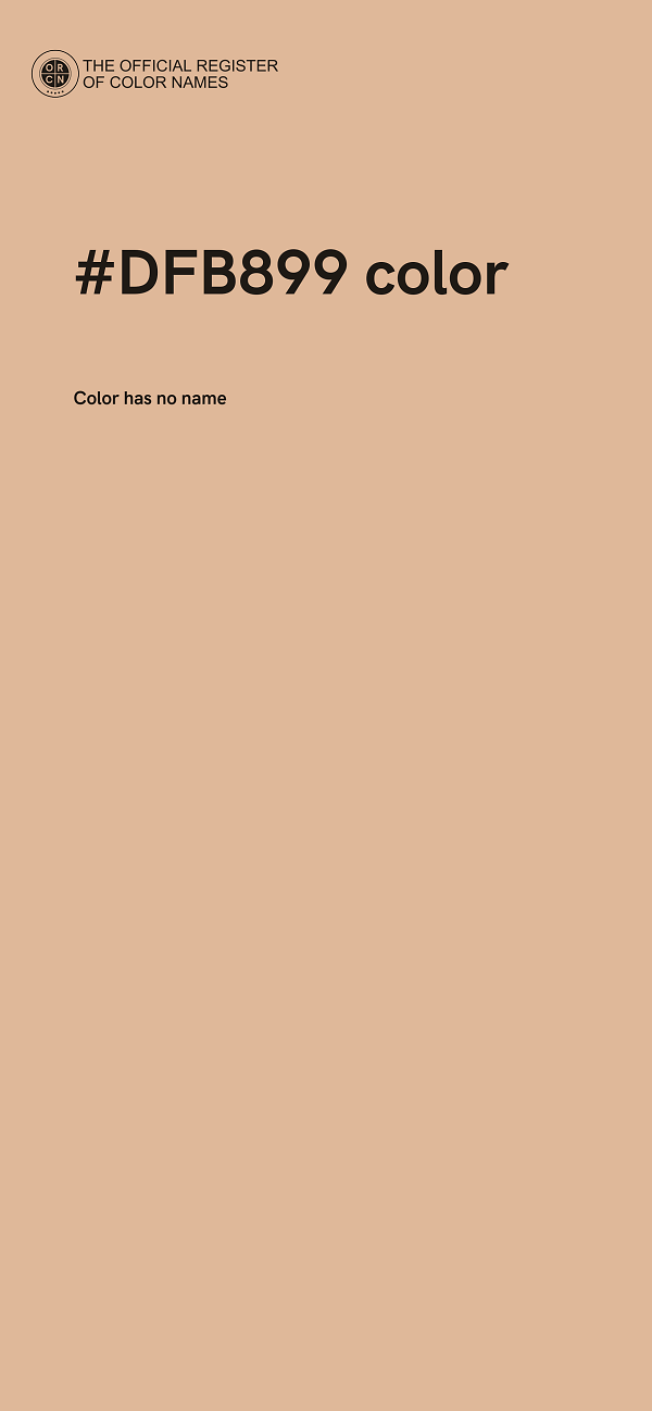 #DFB899 color image