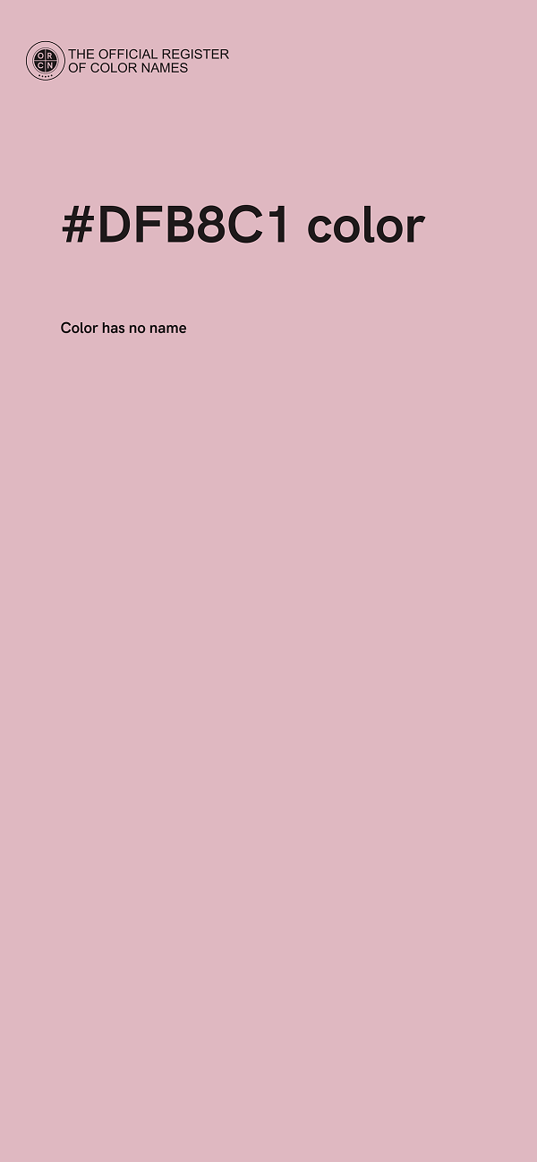 #DFB8C1 color image
