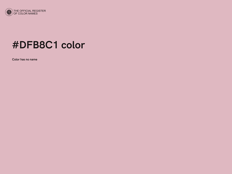 #DFB8C1 color image
