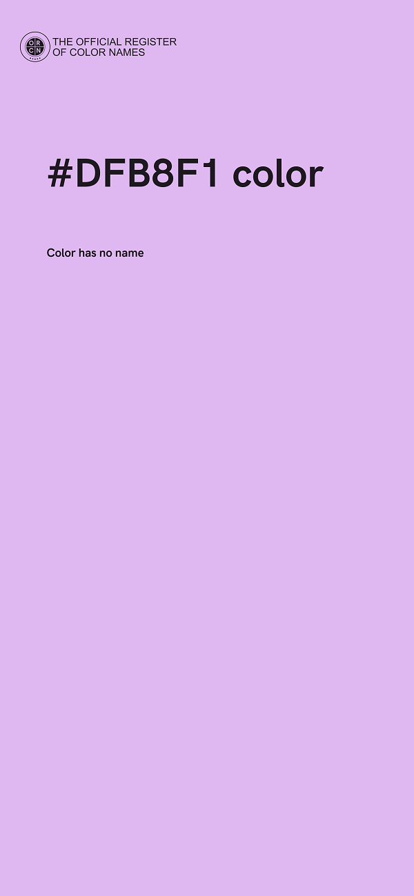 #DFB8F1 color image