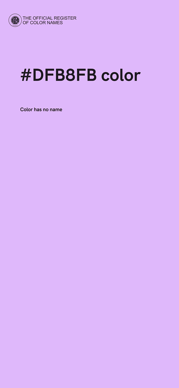 #DFB8FB color image