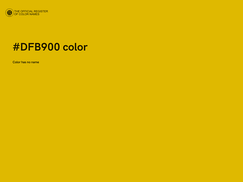 #DFB900 color image