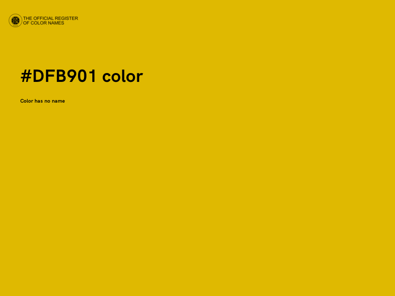 #DFB901 color image