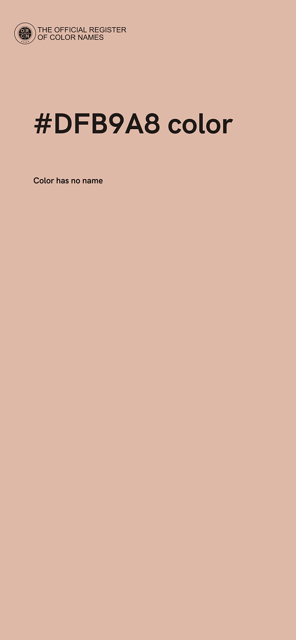 #DFB9A8 color image