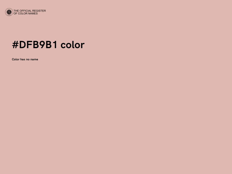 #DFB9B1 color image