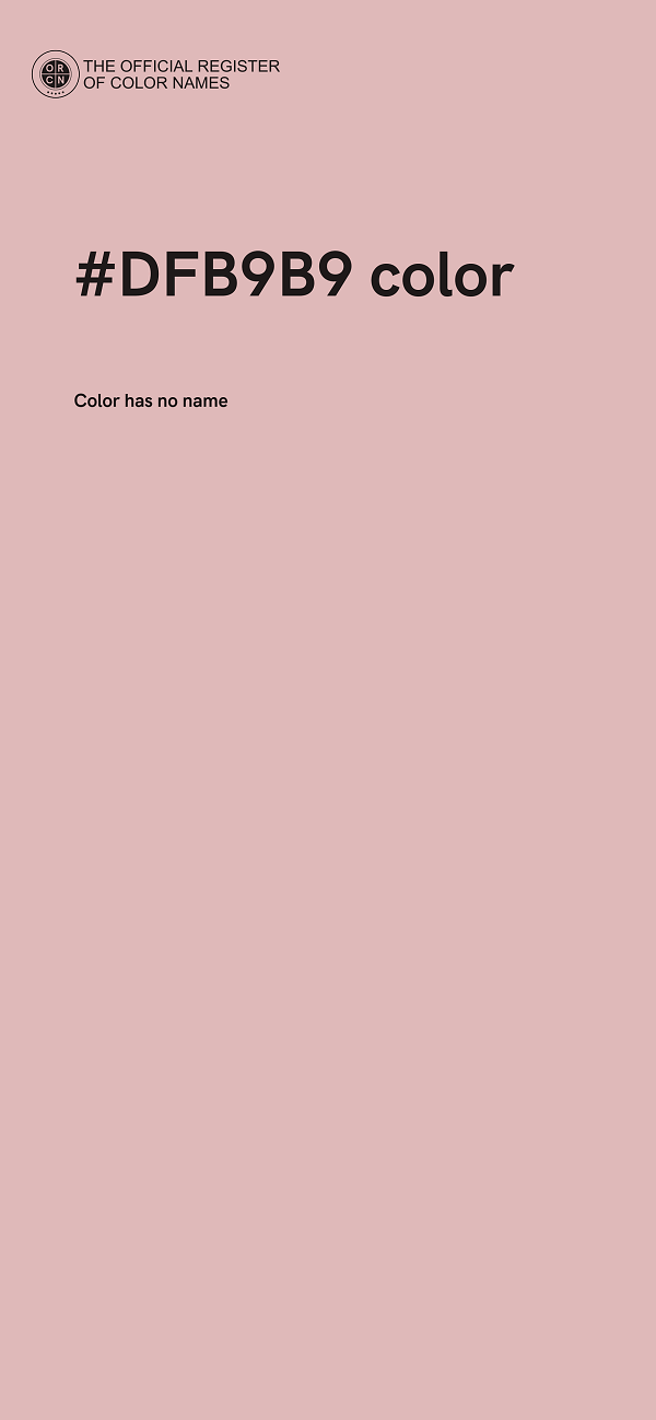 #DFB9B9 color image