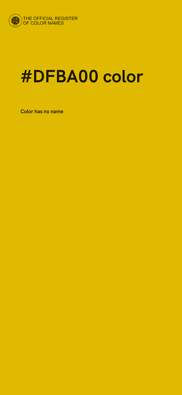 #DFBA00 color image