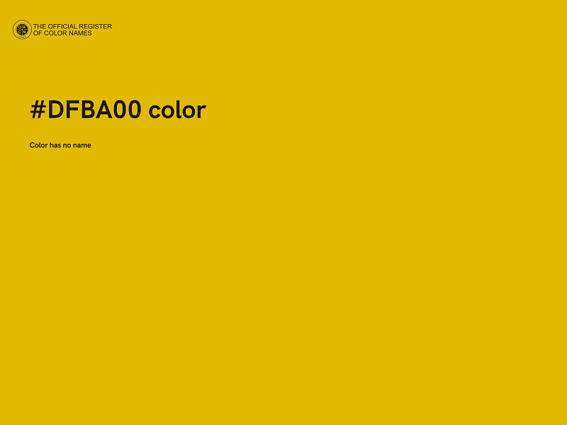 #DFBA00 color image