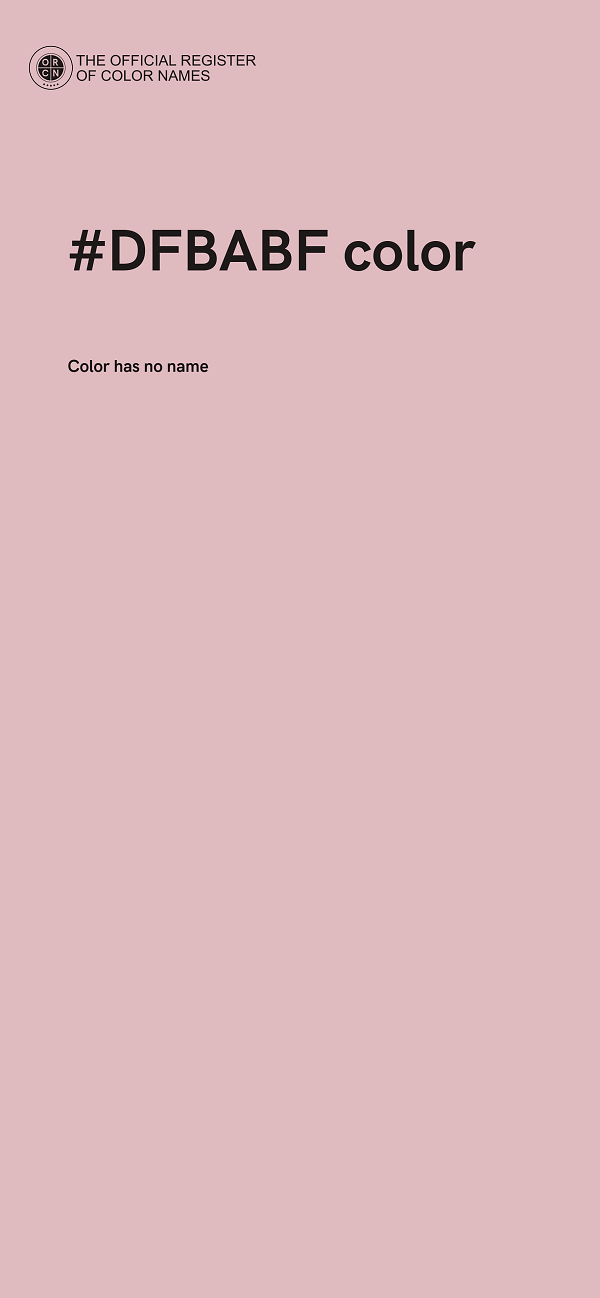 #DFBABF color image