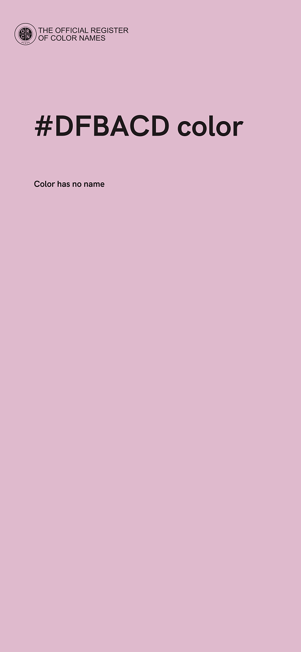 #DFBACD color image