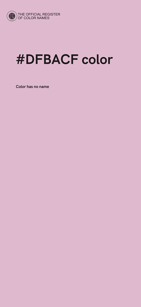 #DFBACF color image