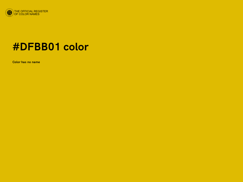 #DFBB01 color image
