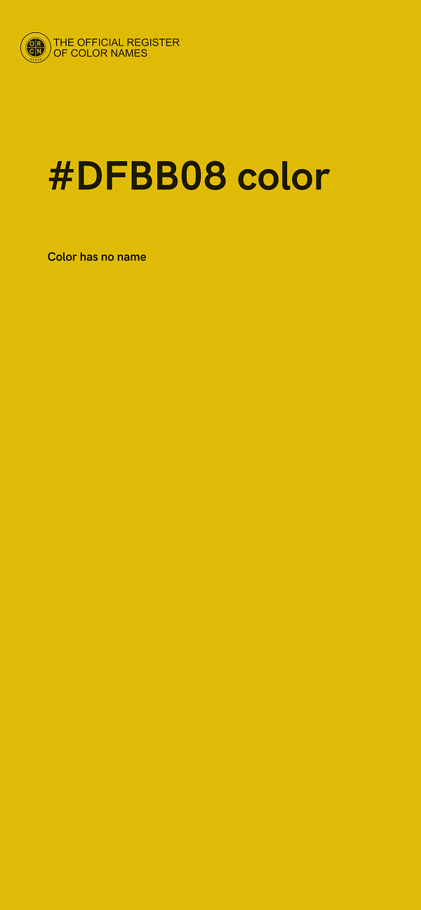 #DFBB08 color image