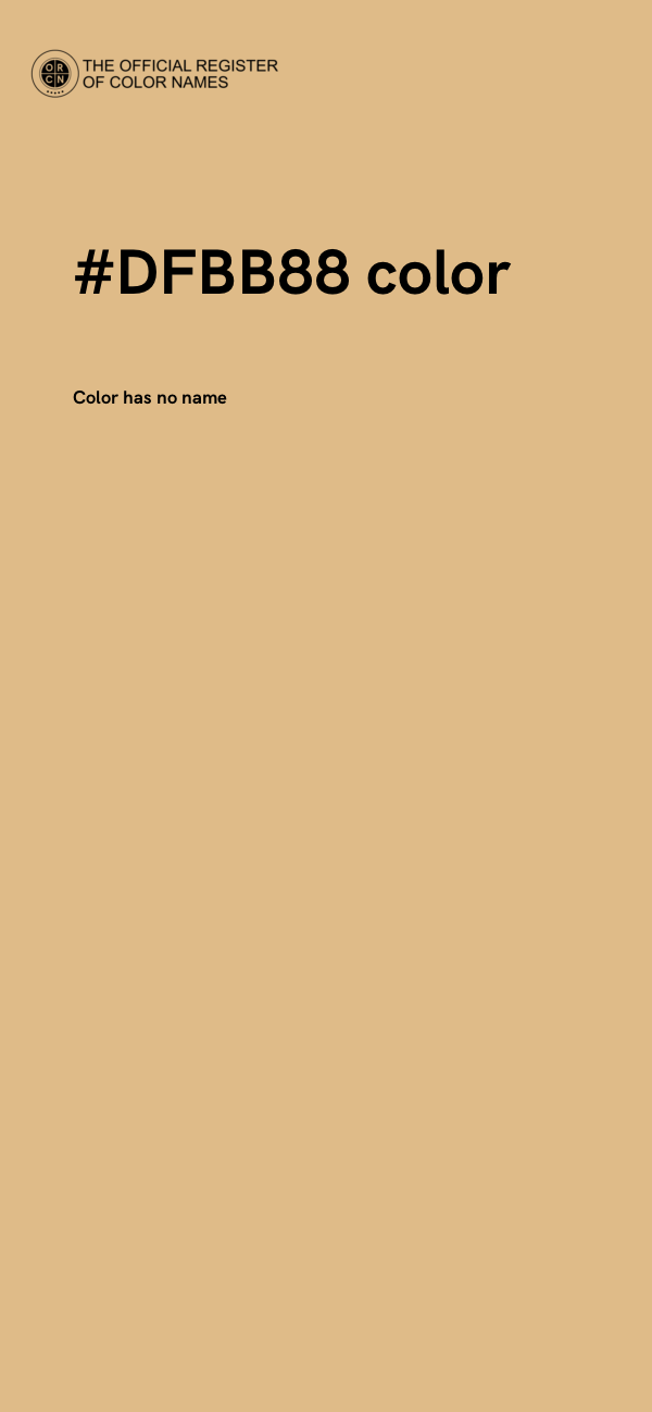 #DFBB88 color image