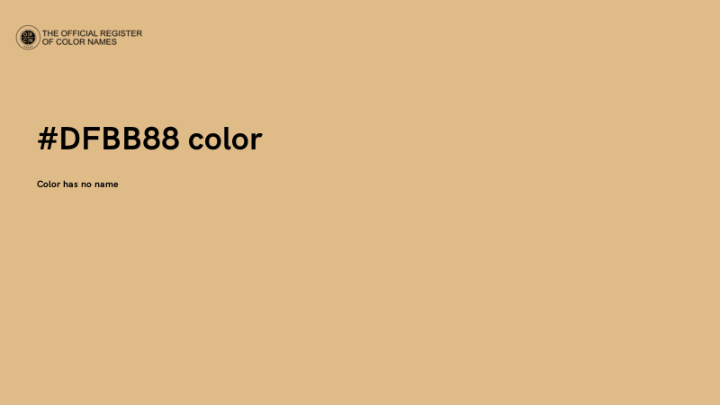 #DFBB88 color image