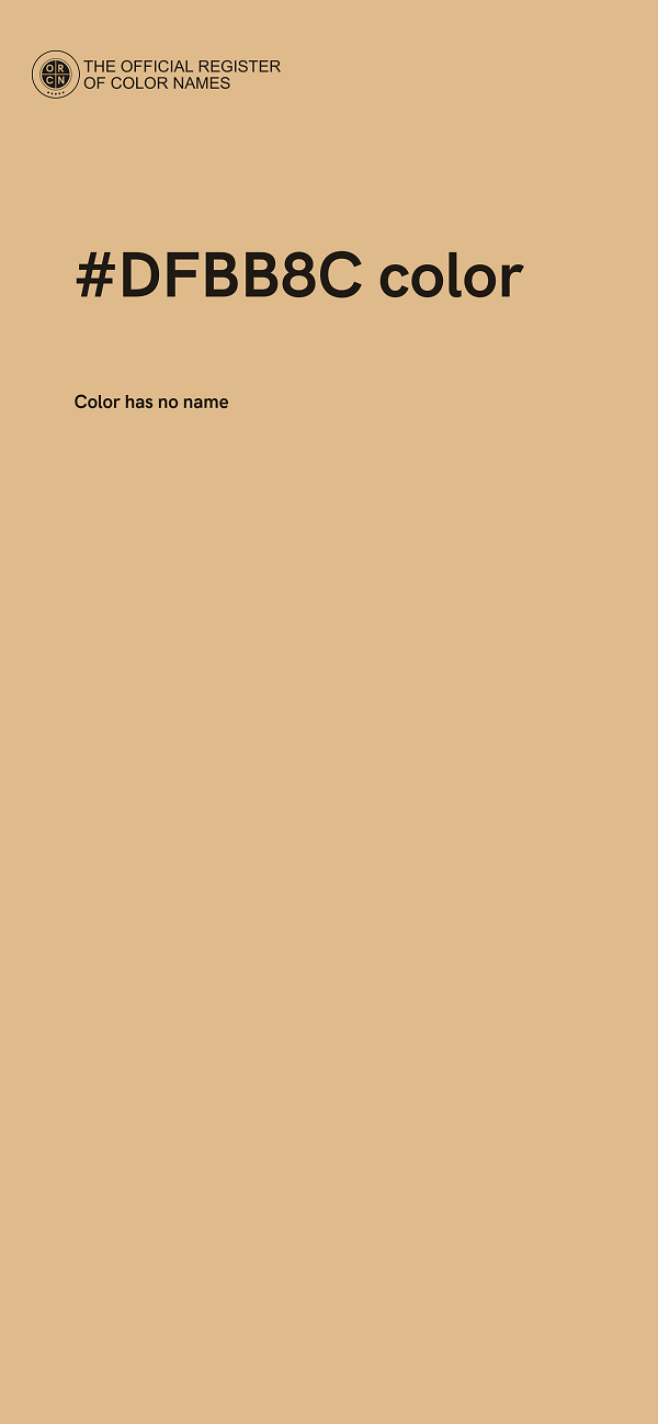 #DFBB8C color image