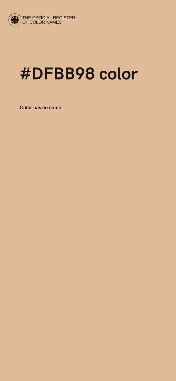 #DFBB98 color image