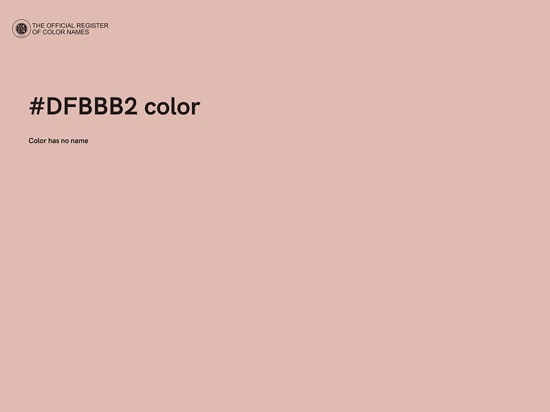 #DFBBB2 color image