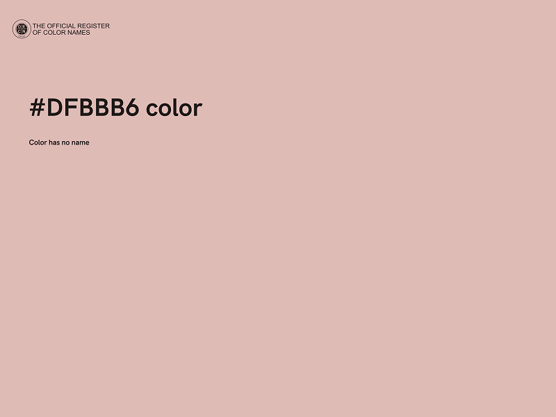 #DFBBB6 color image