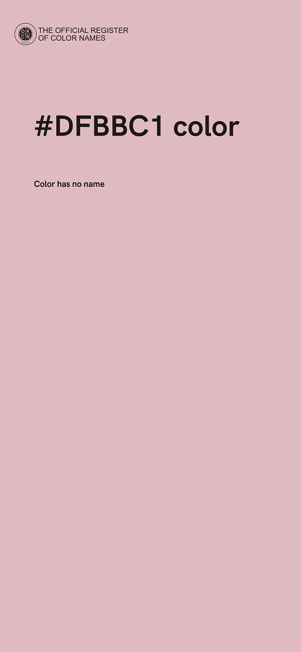 #DFBBC1 color image