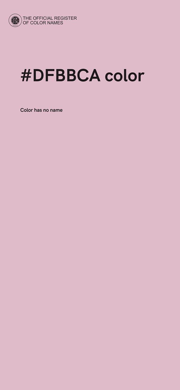 #DFBBCA color image